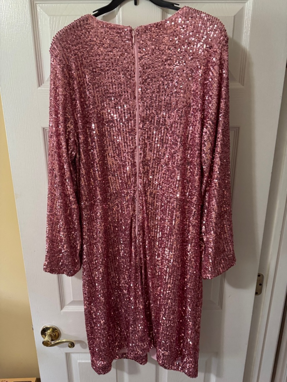 Lilly Pulitzer Rose Pink Sequin Long Sleeve Dress - Picture 4 of 4